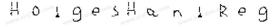 HodgesHand Regular字体转换